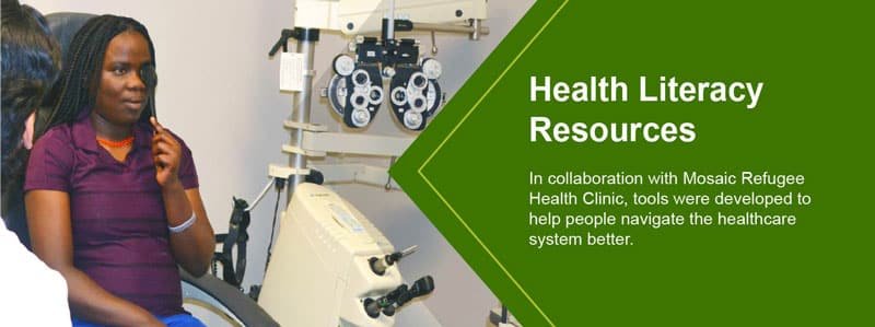 Health Literacy Resources banner